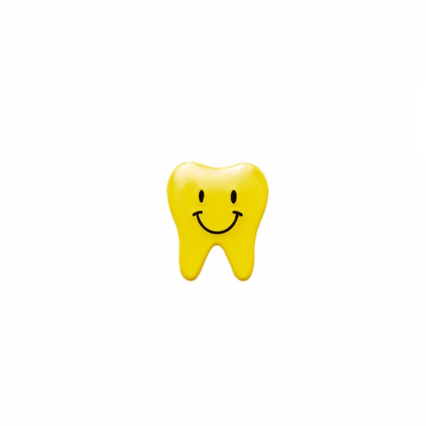 Smiley Tooth, Smiley face tooth pins, enamel pin, scrub or white coat,smile Dental Hygienist, dentist, dental assistant, gift