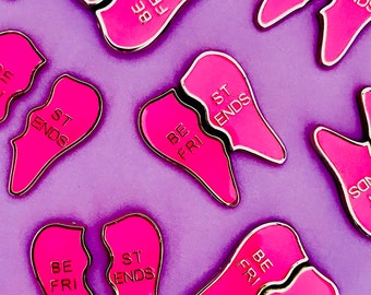 BEST FRIENDS Tooth Pin for scrubs,white coat,enamel pin,dentist dental gifts dental friend dental assistant dental hygienist dentist hygiene