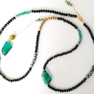 Sterling Silver & Crystal 3-way Necklace
