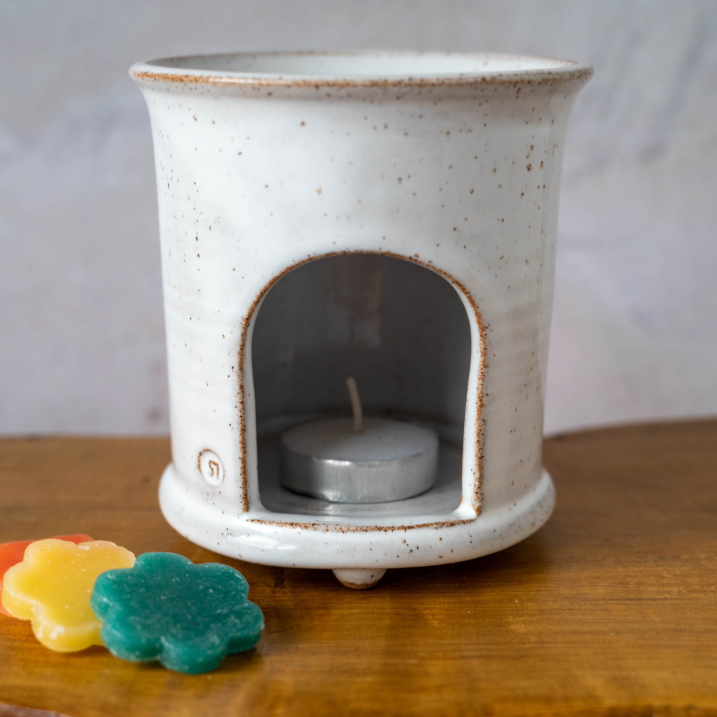 Handmade Ceramic Wax Melt Burner With Hamsa Hand Oil Burner Etsy UK