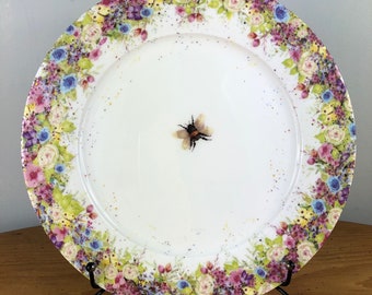Wild Summer & Bumblebee Dinner Plate