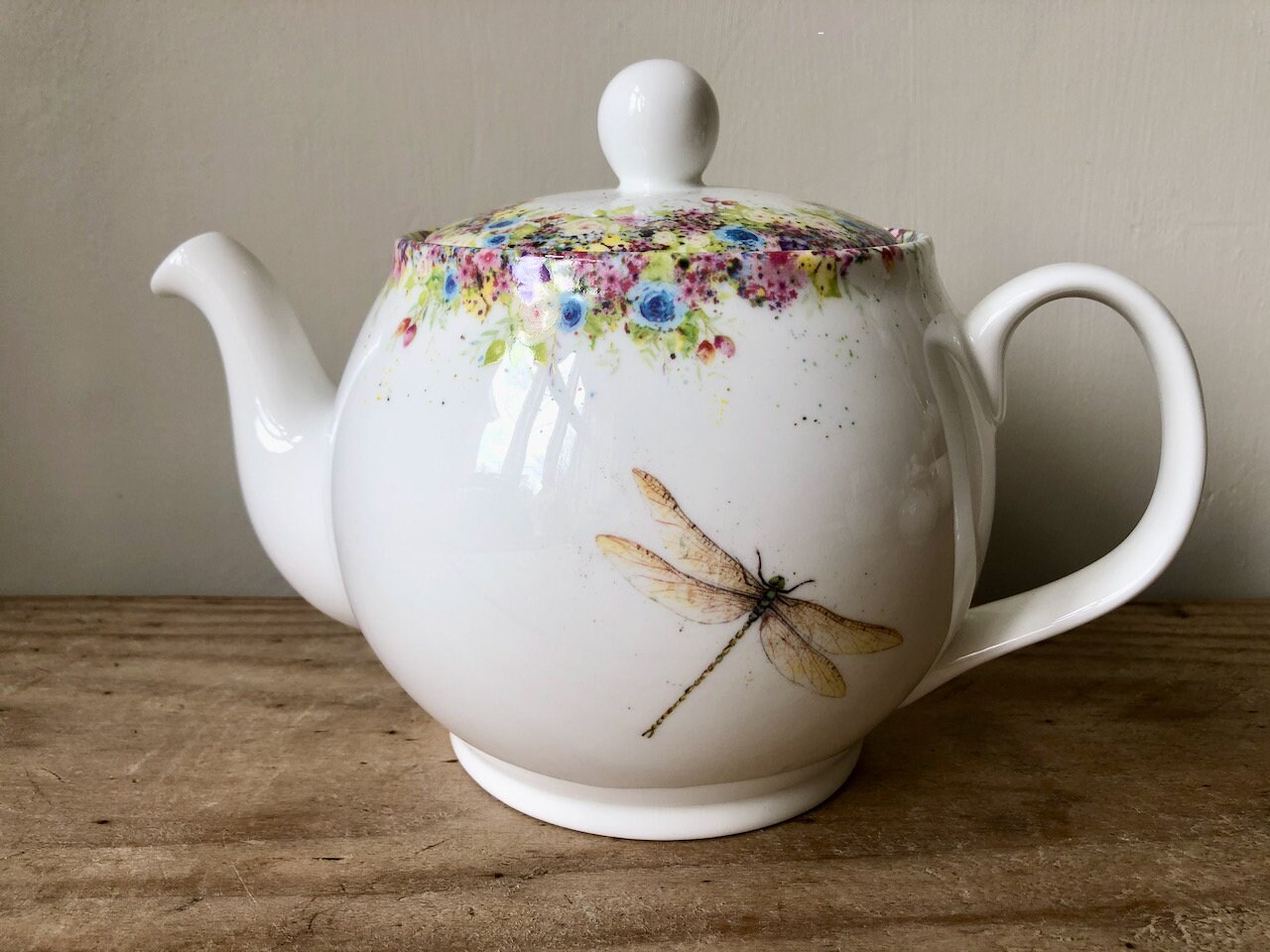 Wild Summer & Dragonfly Teapot Etsy Hong Kong