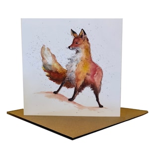 Cinq cartes de voeux renard