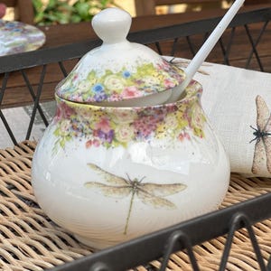 Wild Summer & Dragonfly Sugar Bowl