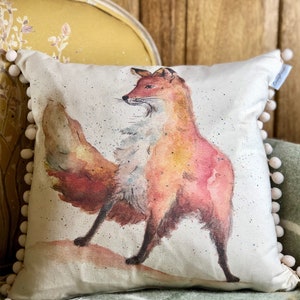 Fox design handcrafted Cushion cover