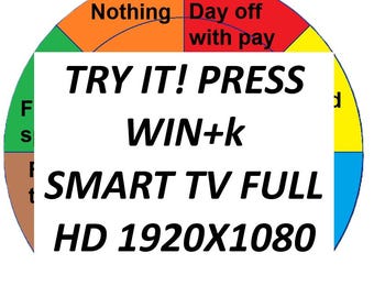 Motivational Game Wheel for Windows, Employee Reward Engagement, Family Fun Spinner using Win+K
