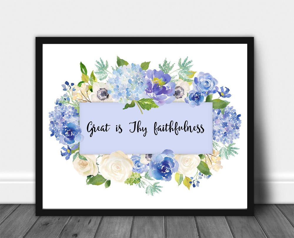Great Is Thy Faithfulness Quotes Great Is Thy Faithfulness Inspirational Hymn Quote Printable | Etsy  Singapore