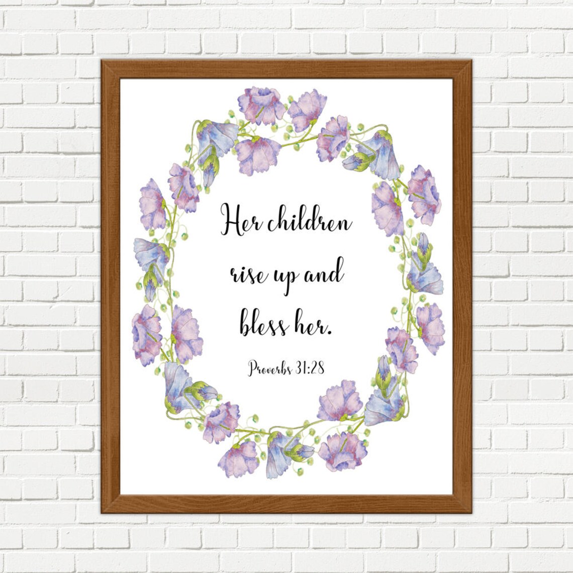 Proverbs 31:28 Her Children Rise up and Bless Her Proverbs - Etsy