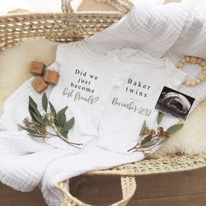 Twin Pregnancy Announcement for Social Media, Custom Baby Announcement, Social Media Pregnancy Announcement, Twin Birth Announcement, Twins