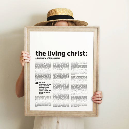 The Living Christ Printable - Etsy