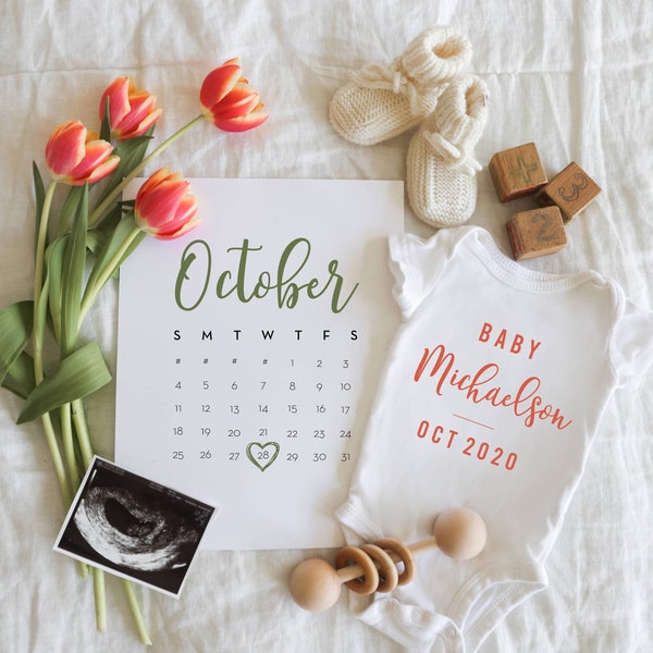 Spring Baby Announcement Digital File, Social Media Pregnancy Announcement, Pregnancy Announcement for Social Media, Floral Announcement