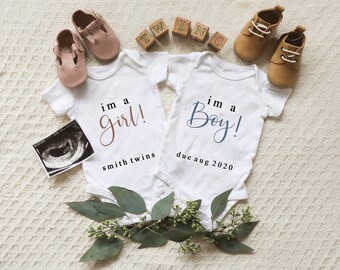 twin baby birth announcements