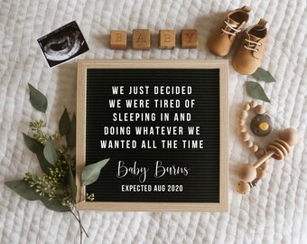 letterboard birth announcement
