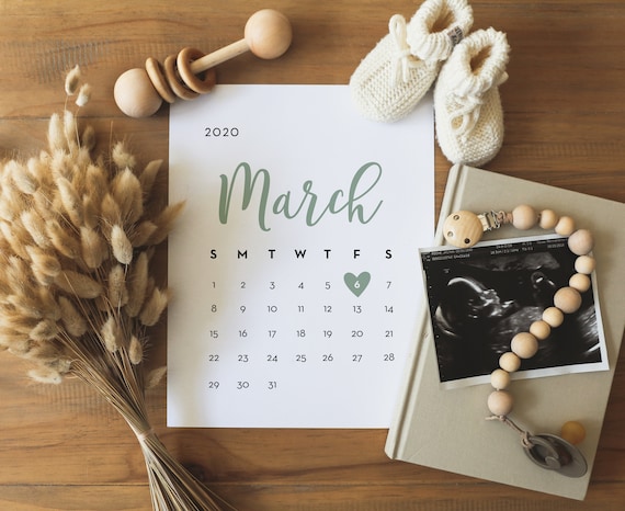Annuncio di gravidanza sui social media, calendario di annuncio del  bambino, annuncio di gravidanza, calendario della data di scadenza annuncio  di nascita neutrale rispetto al genere -  Italia