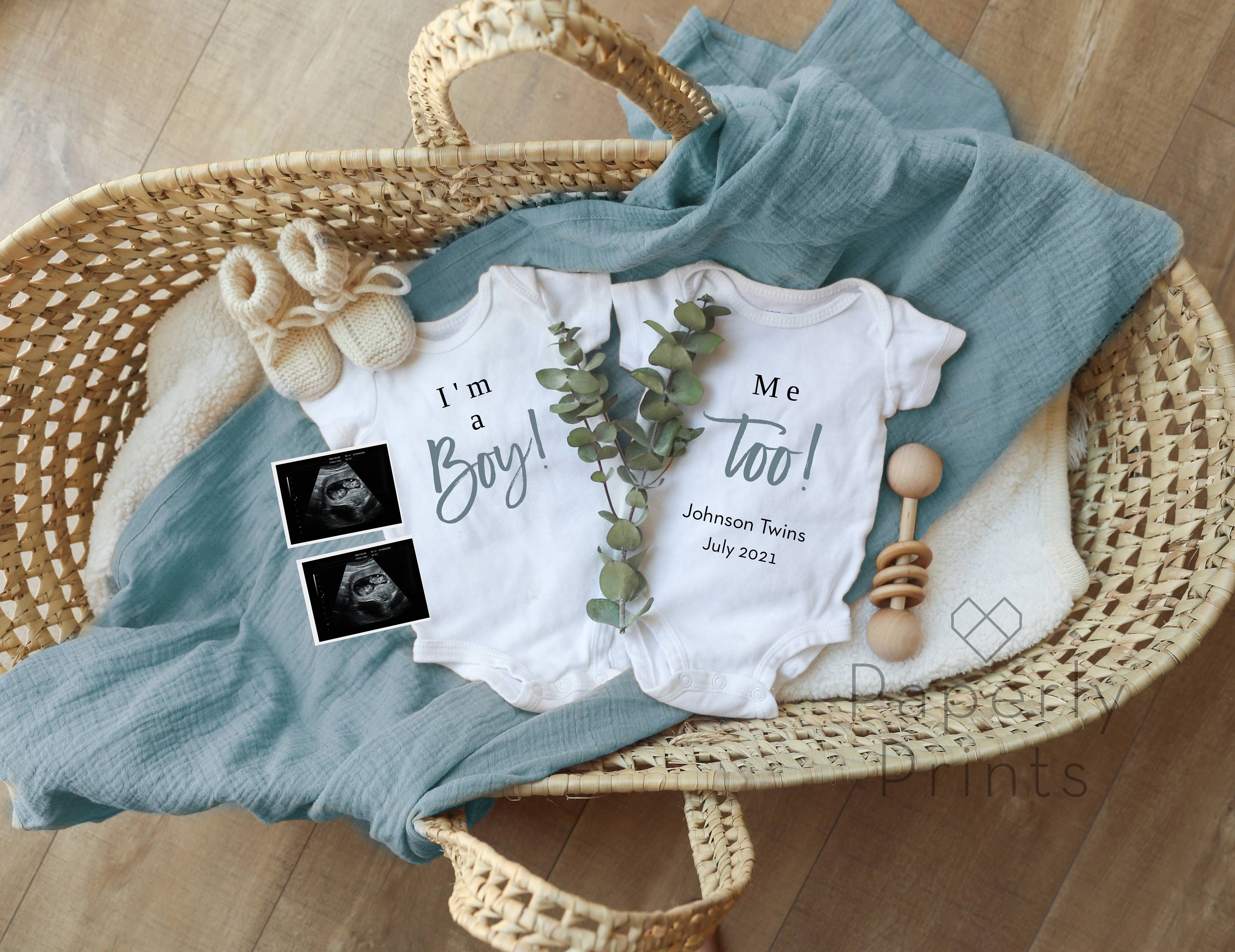 Twin baby sales boy announcements