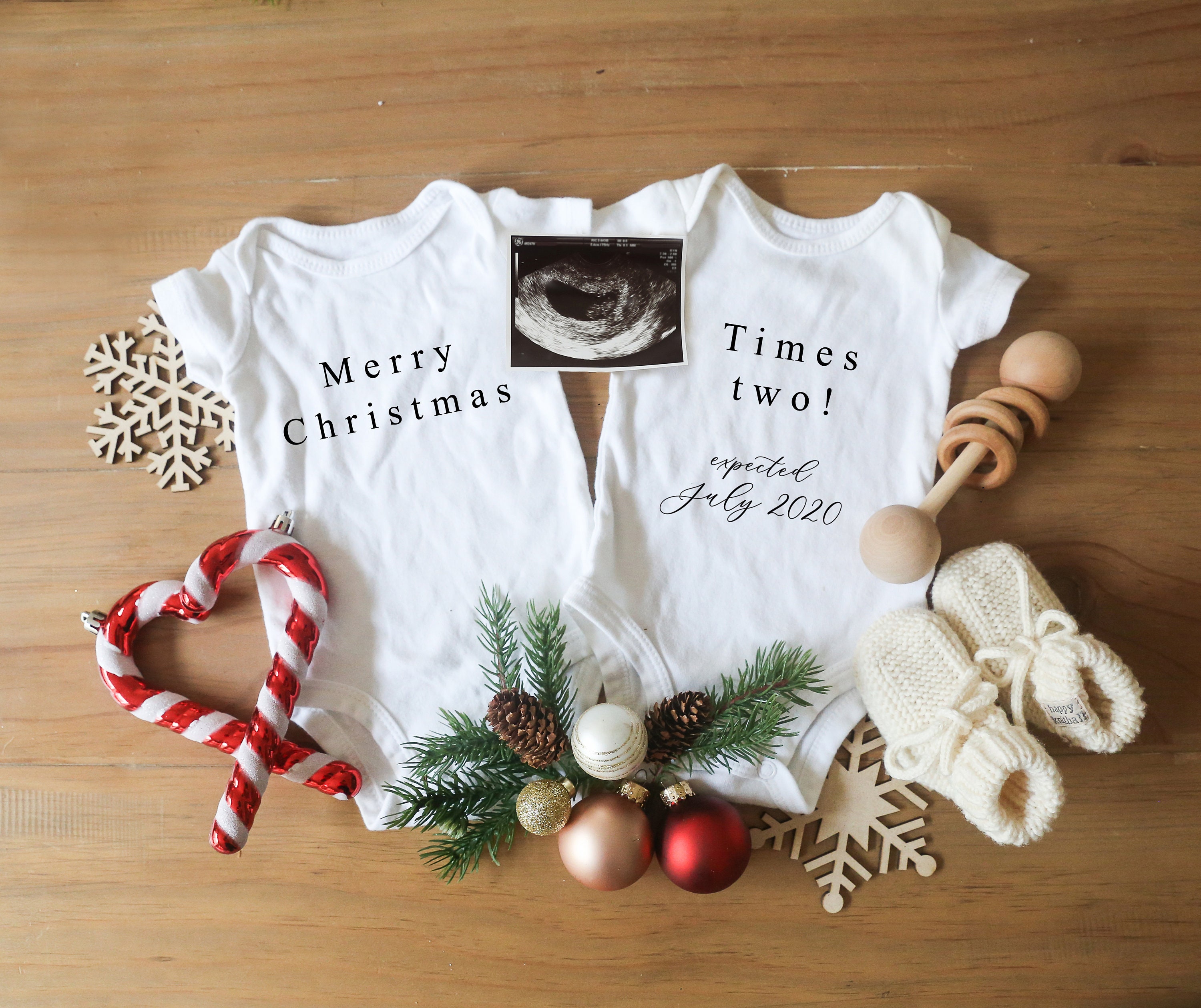 Twin Baby Christmas Picture Ideas