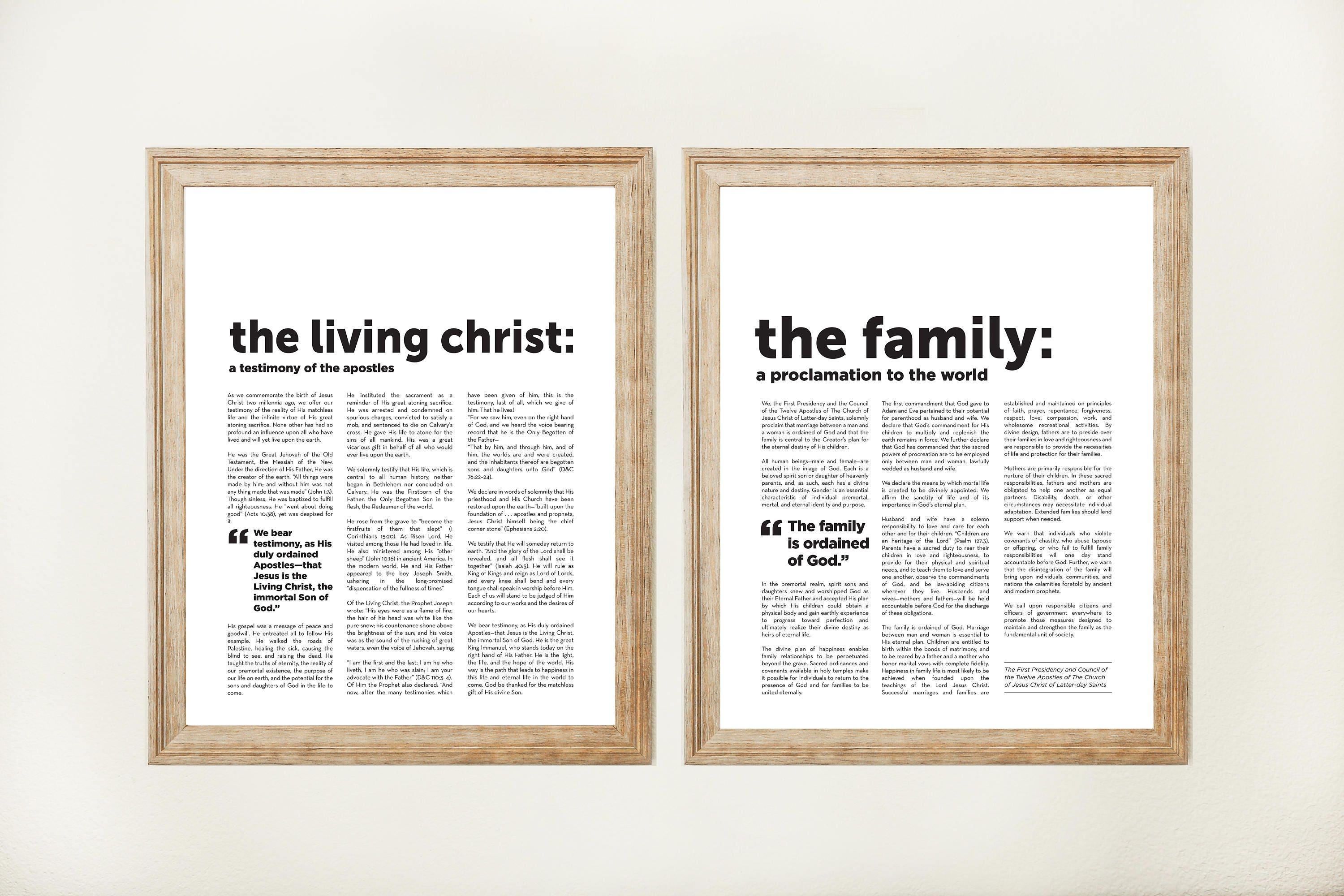 Tøm skraldespanden let Stærk vind The Family Proclamation AND The Living Christ Printable Set | Etsy