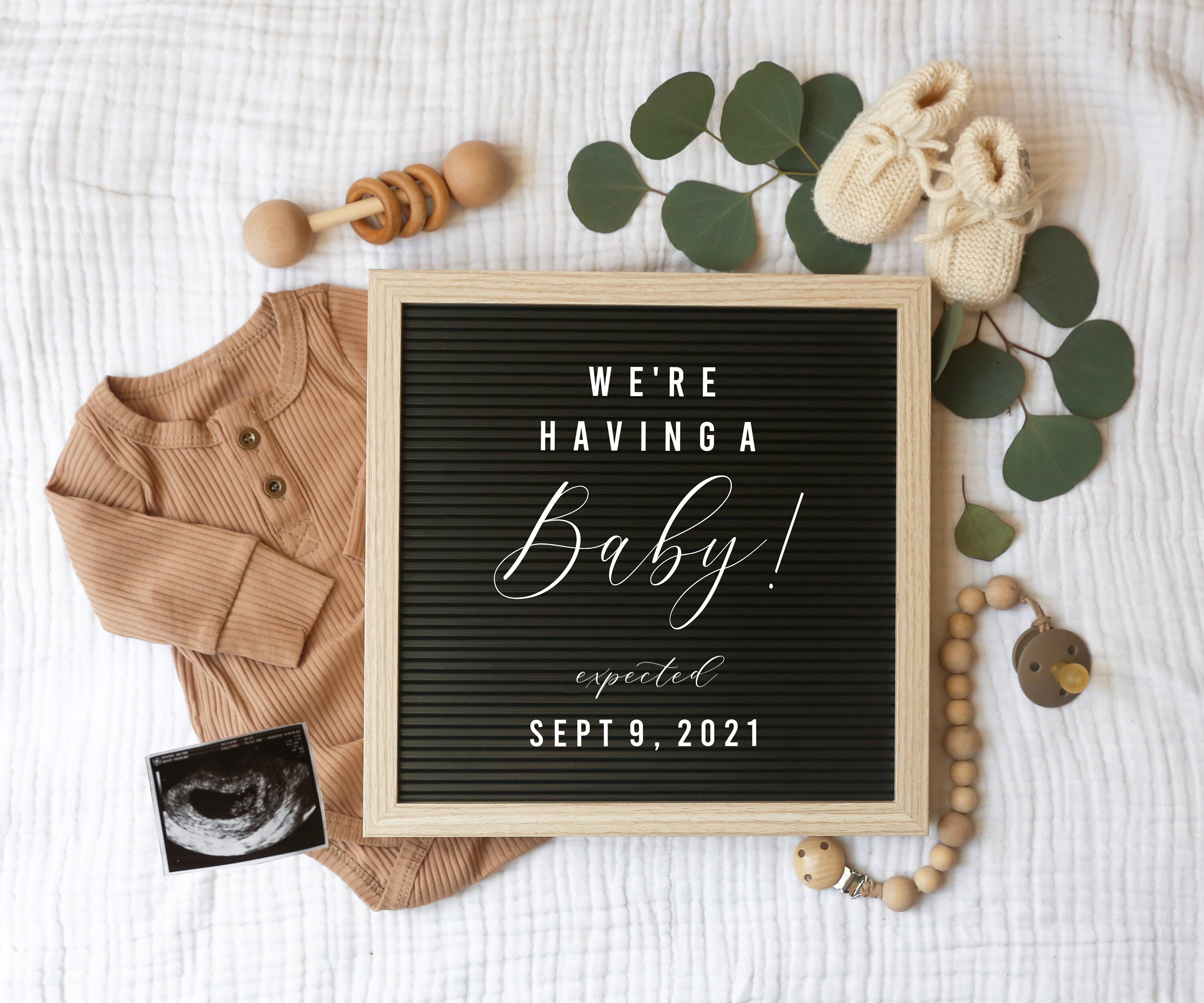 Paper Announcements Personalized Digital Pregnancy Announcement Printable Social Media Christmas