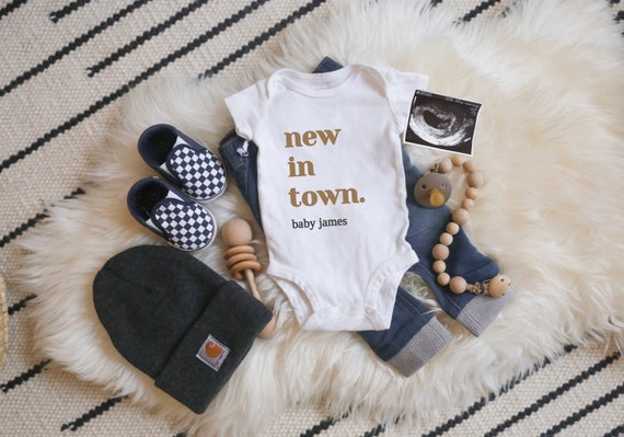 Modern Baby Boy Announcement for Social Media Edit yourself Birth