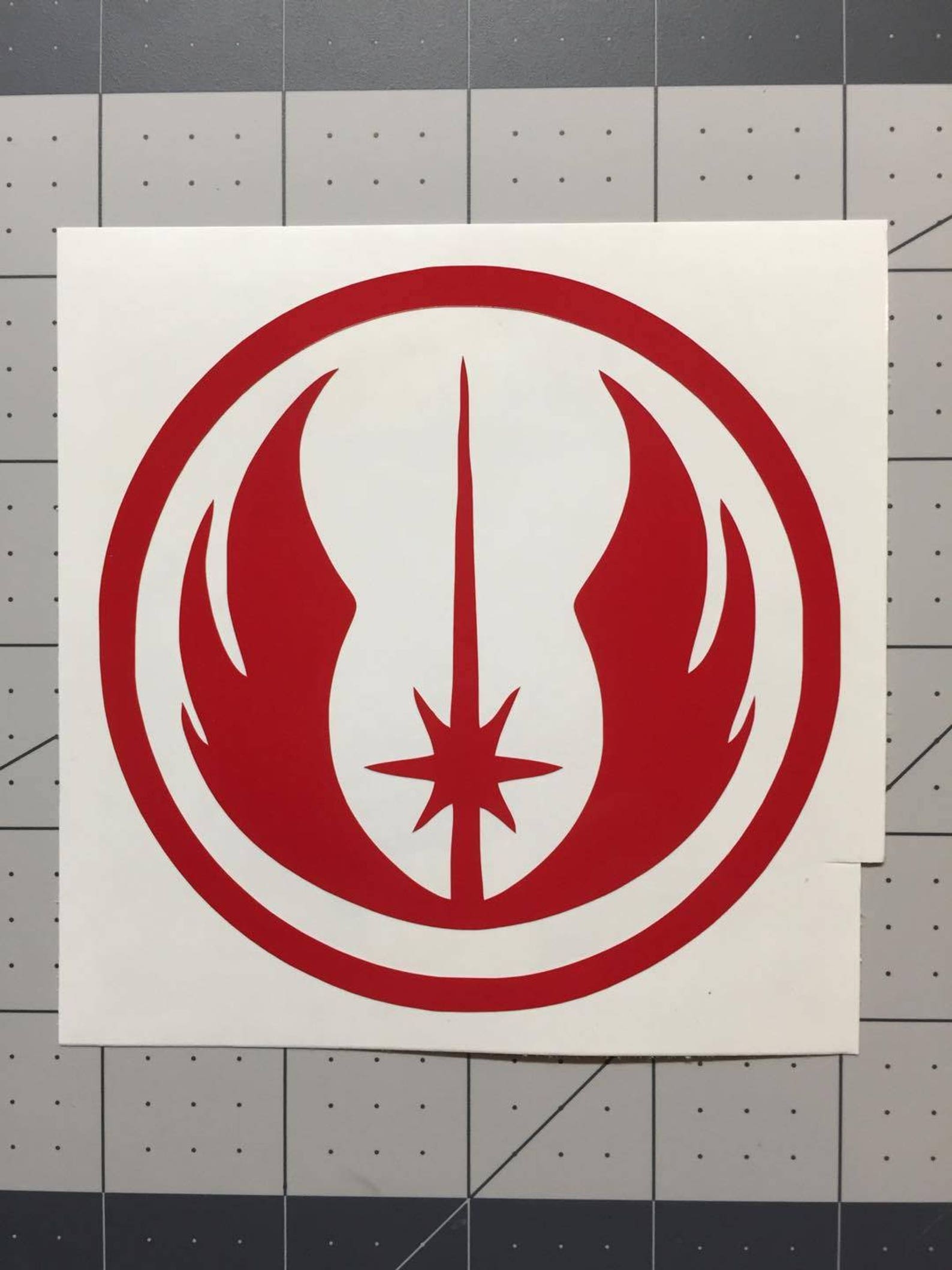 Jedi Decal 60 COLORS FREE shipping Etsy