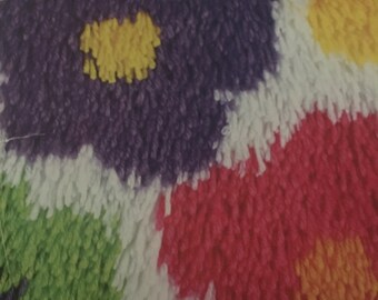 12x12 Shag Rug floral