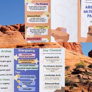 Arches National Park druckbarer Mini-Guide