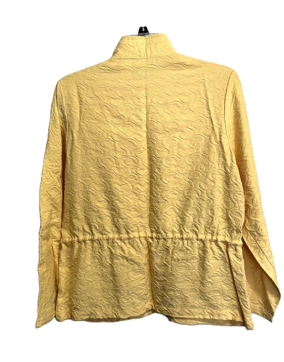 SPRING YELLOW DRAWSTRING Jacket, Vintage Lightwei… - image 2