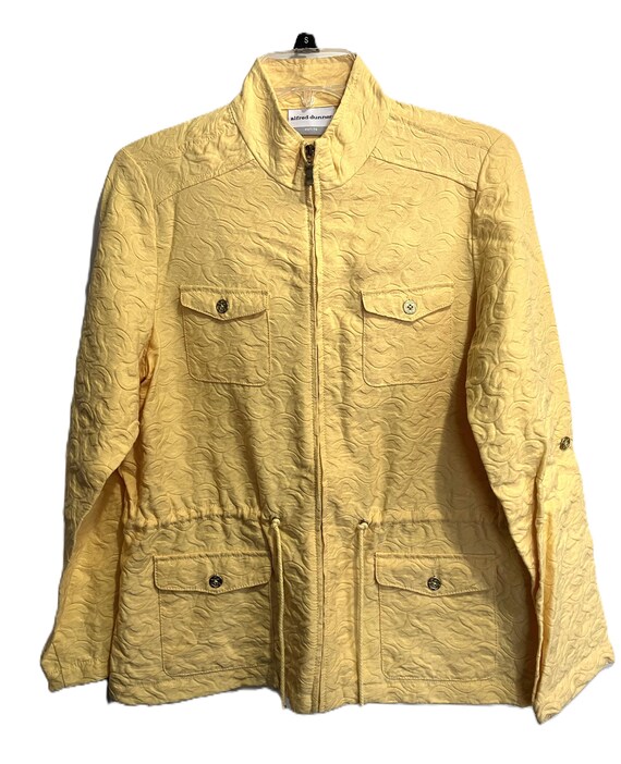 SPRING YELLOW DRAWSTRING Jacket, Vintage Lightwei… - image 1