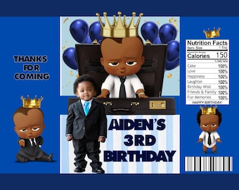 Boss Baby Boy Party Printable Bundle: Editable Canva Templates (Digital Download)