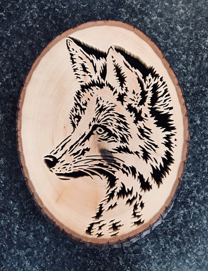 Fox wood carving Fox wall decor Nature wall art fox wall Etsy