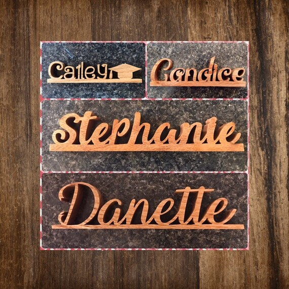 Wooden Name For Desk Handcut Custom Name Plates Desk Name Etsy