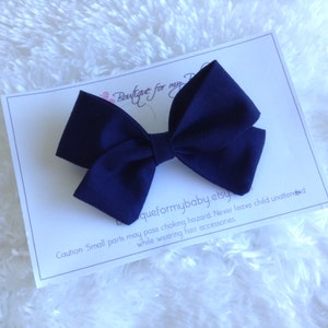 Navy blue skirt, Navy Blue Sailor Bow, Baby Skirt, Toddler Skirt, Baby Outfit, Skirt, Sailor Bow, Baby Bow, Hair Bow image 3