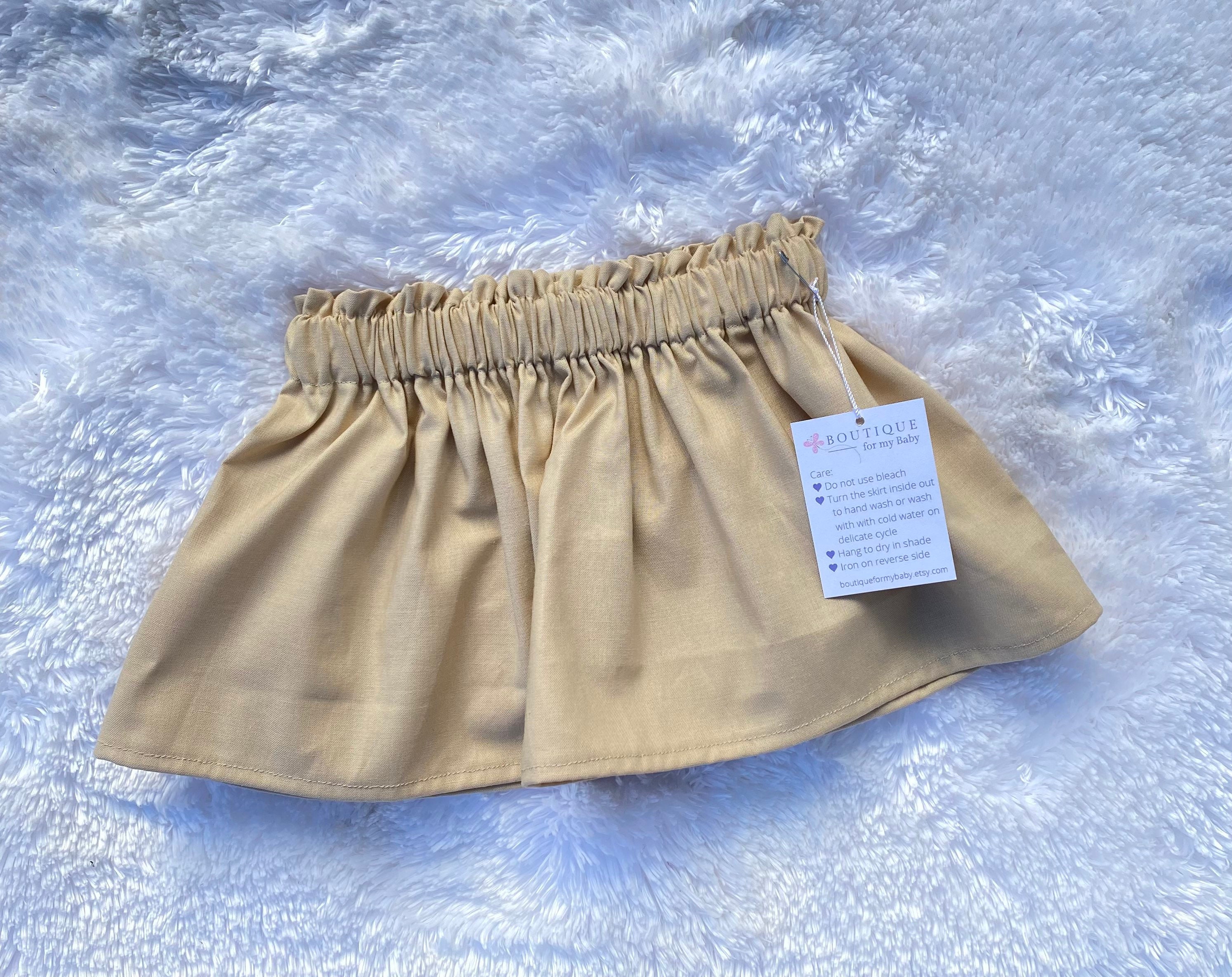 Khaki Baby Skirt Toddler Skirt Baby Girl Outfit Skirt Bow - Etsy