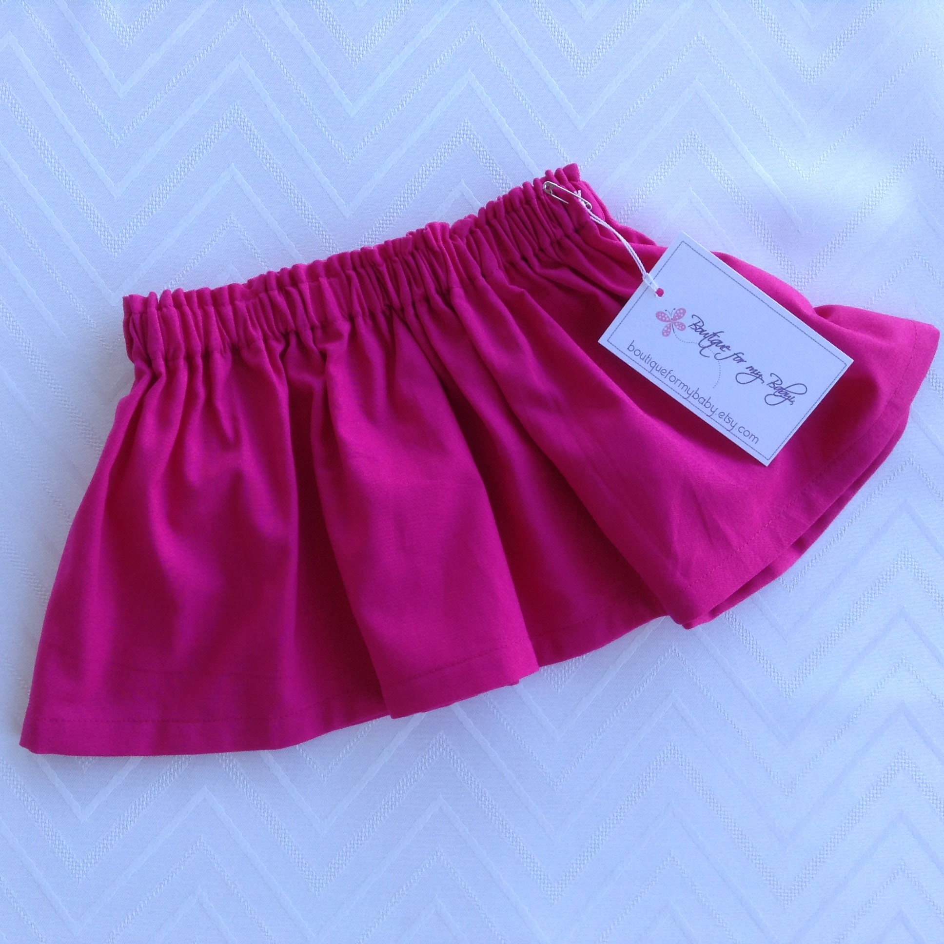 Hot Pink Skirt Baby Skirt Toddler Skirt Baby Girl Outfit Etsy