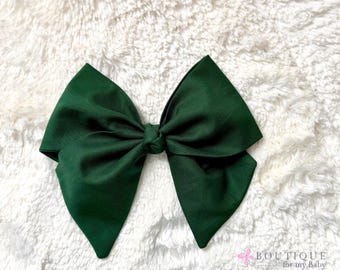 Girl Bows, Fabric Hair Bows, Girls Hair Accessories, Baby Bows, Toddler Hair Clips, Cotton Bows, Bows for Girls