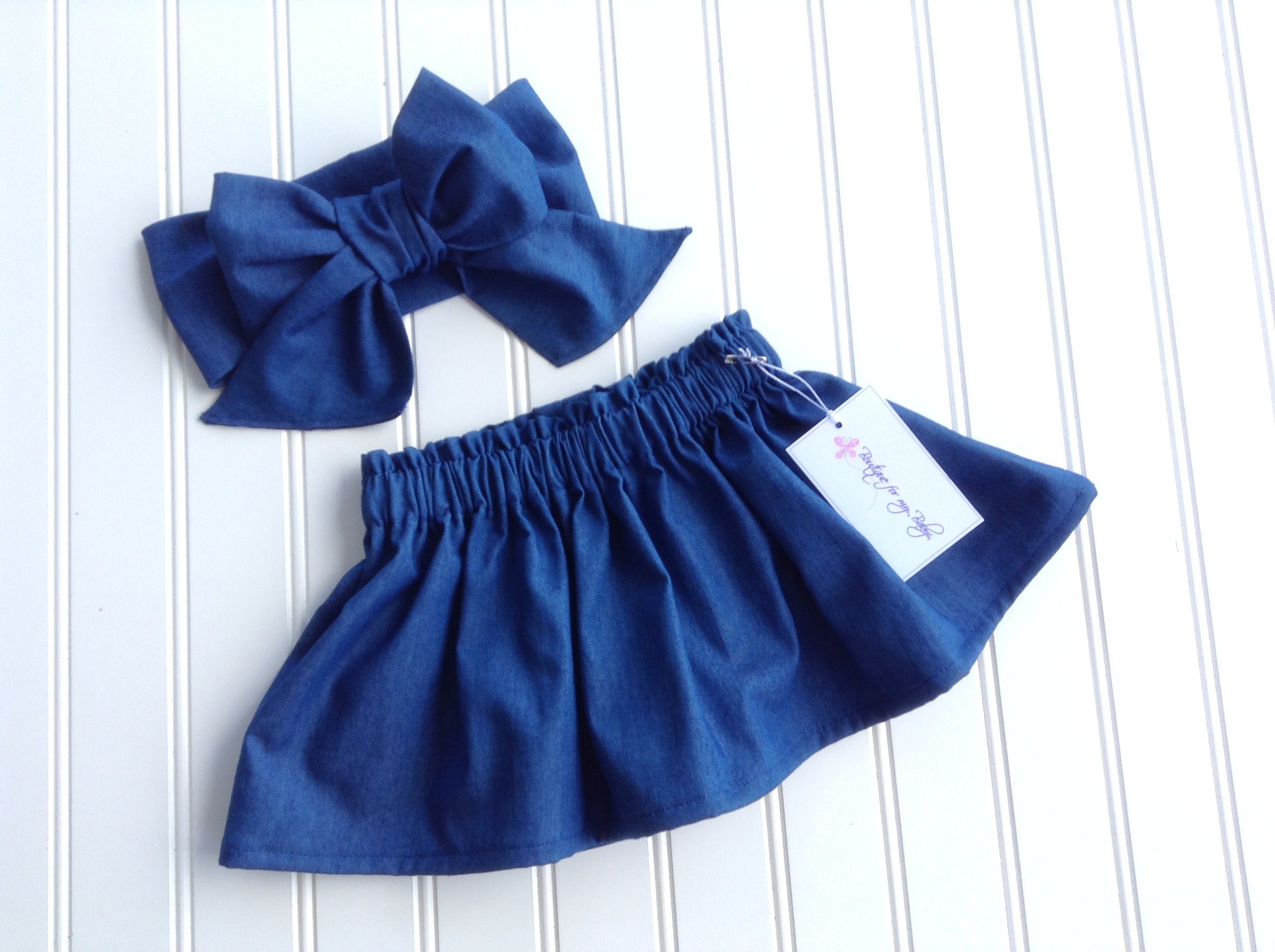 Denim Skirt Baby Skirt Toddler Skirt Baby Girl Outfit Etsy