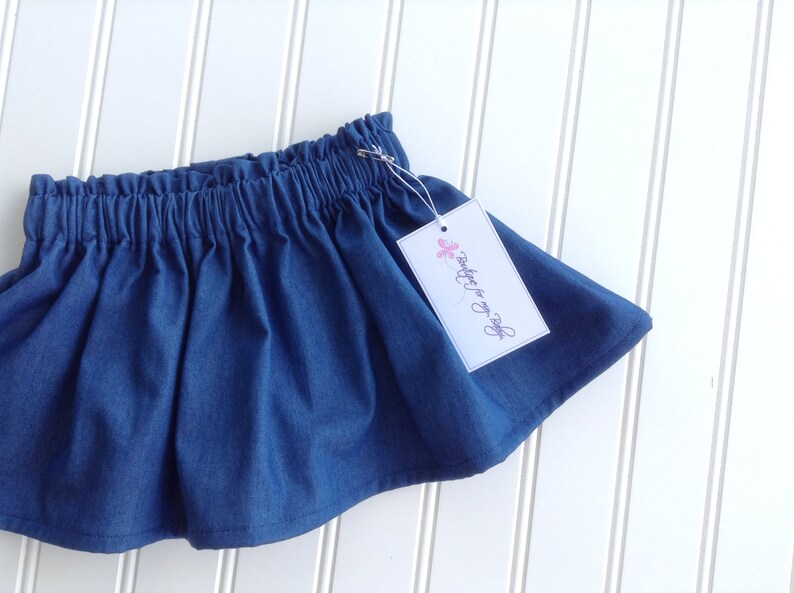 Denim Skirt Baby Skirt Toddler Skirt Baby Girl Outfit Etsy