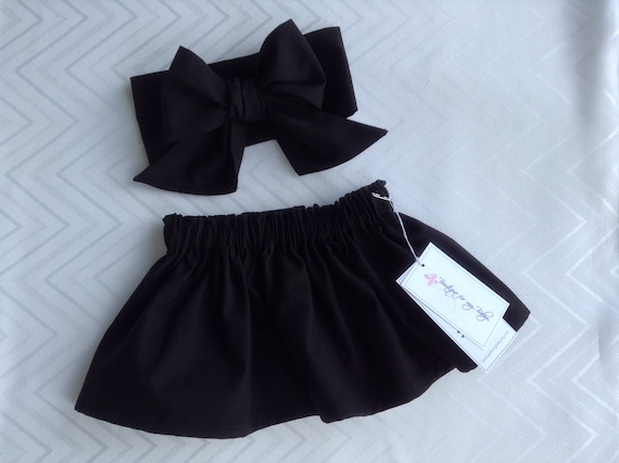 black skirt for baby girl