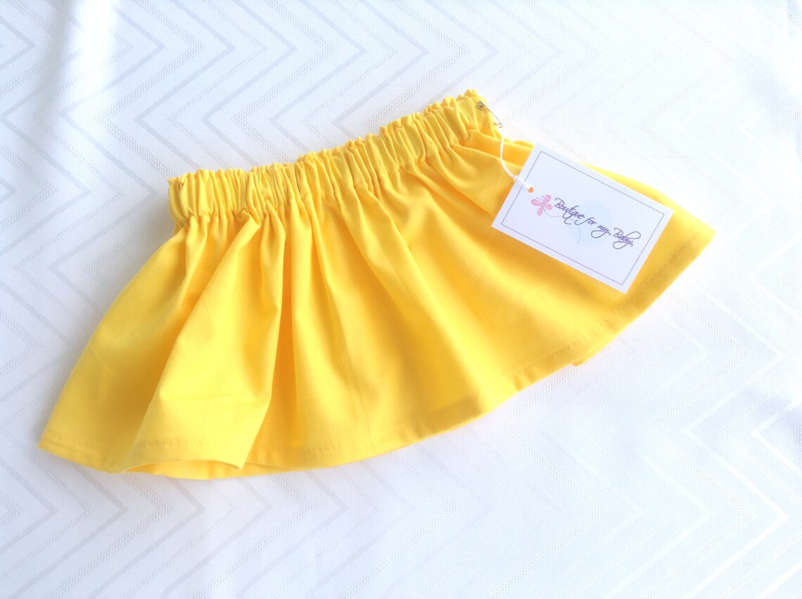Yellow skirt Baby Skirt Toddler Skirt Baby Girl Outfit Etsy