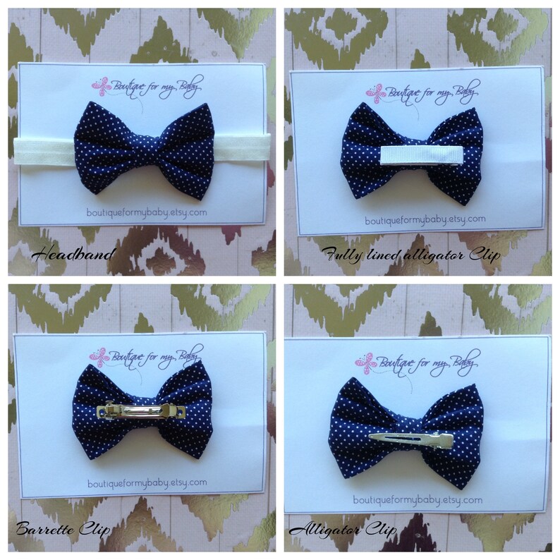 Bow Headwrap Baby Headwrap Navy blue skirt Headwrap Big Bow Hair Bow White and blue skirt Skirt Baby Skirt Polka dot Toddler Skirt
