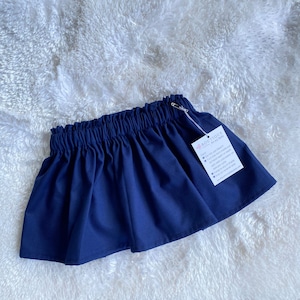 Navy blue skirt, Navy Blue Sailor Bow, Baby Skirt, Toddler Skirt, Baby Outfit, Skirt, Sailor Bow, Baby Bow, Hair Bow image 2