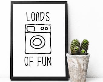 Funny Laundry Sign, Laundry Room Wall Art, College Apartment Decor, Laundry Room Prints, Washing Machine Prints, College Student Gift, Print