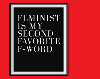 Feminist Art, Feminism Poster, Dorm Room Decor, Girlboss Poster, The Future Is Female, Feminist Gift, Feminism Print, Dorm Poster, Girl Gift