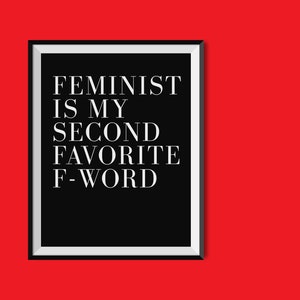 Feminist Art, Feminism Poster, Dorm Room Decor, Girlboss Poster, The Future Is Female, Feminist Gift, Feminism Print, Dorm Poster, Girl Gift