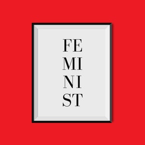 Dorm Room Decor, Feminist Art, Feminist Gift, Feminist Poster, Black Women Art, Empowered Women, Dorm Poster, Mothers Day, Strong Women Gift image 1