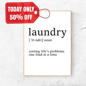 Laundry Definition, Laundry Room Decor, Printable Laundry Art, Laundry Home Decor, Laundry Room, Word Definition, Laundry Room Sign, Fun Art