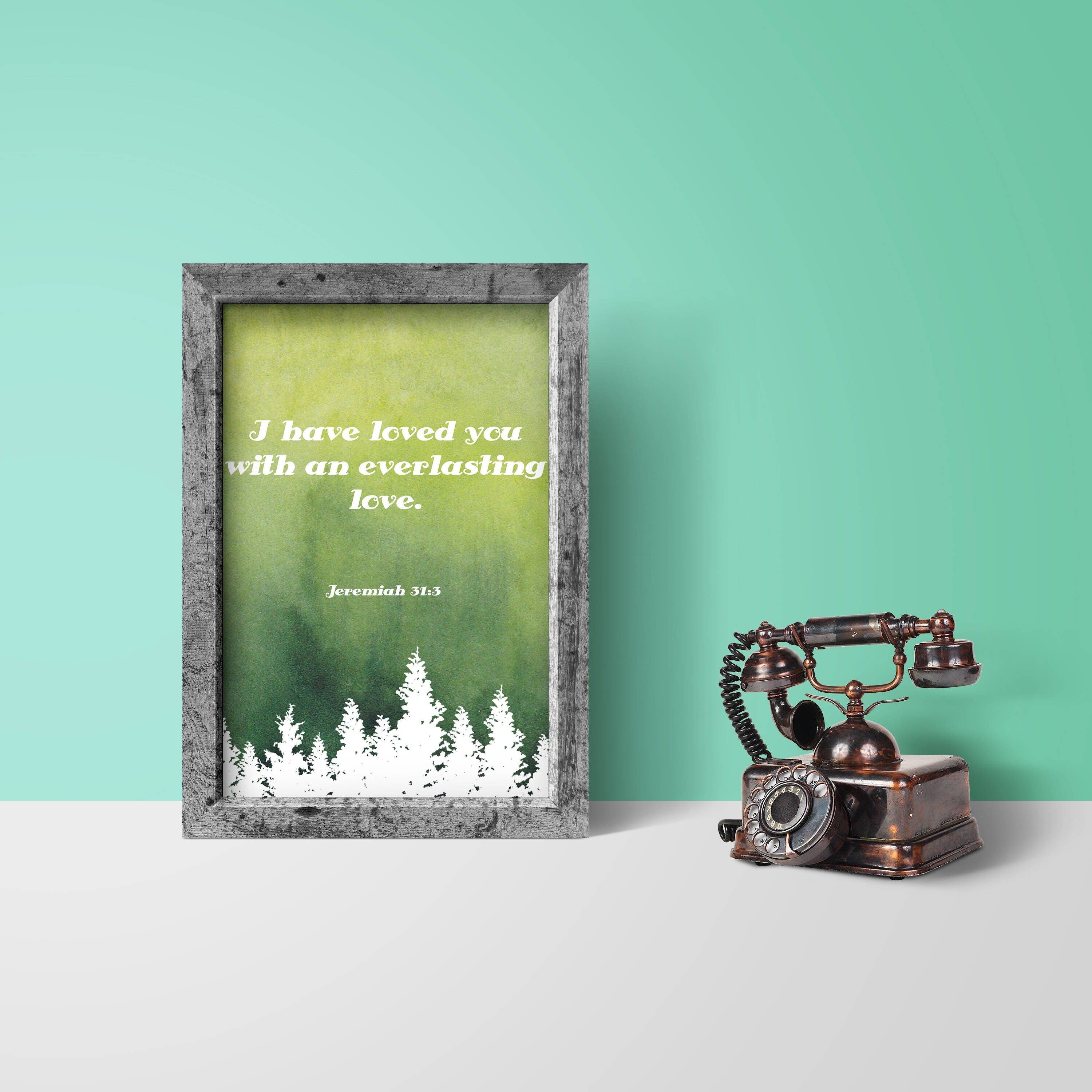 Bible Verse Wall Art Printable, Bible Quote Print, Christian Wall Art ...