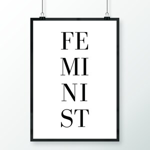 Dorm Room Decor, Feminist Art, Feminist Gift, Feminist Poster, Black Women Art, Empowered Women, Dorm Poster, Mothers Day, Strong Women Gift image 2