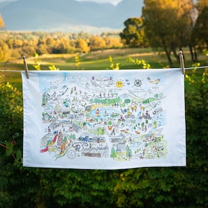 Aviemore & The Cairngorms Tea Towel