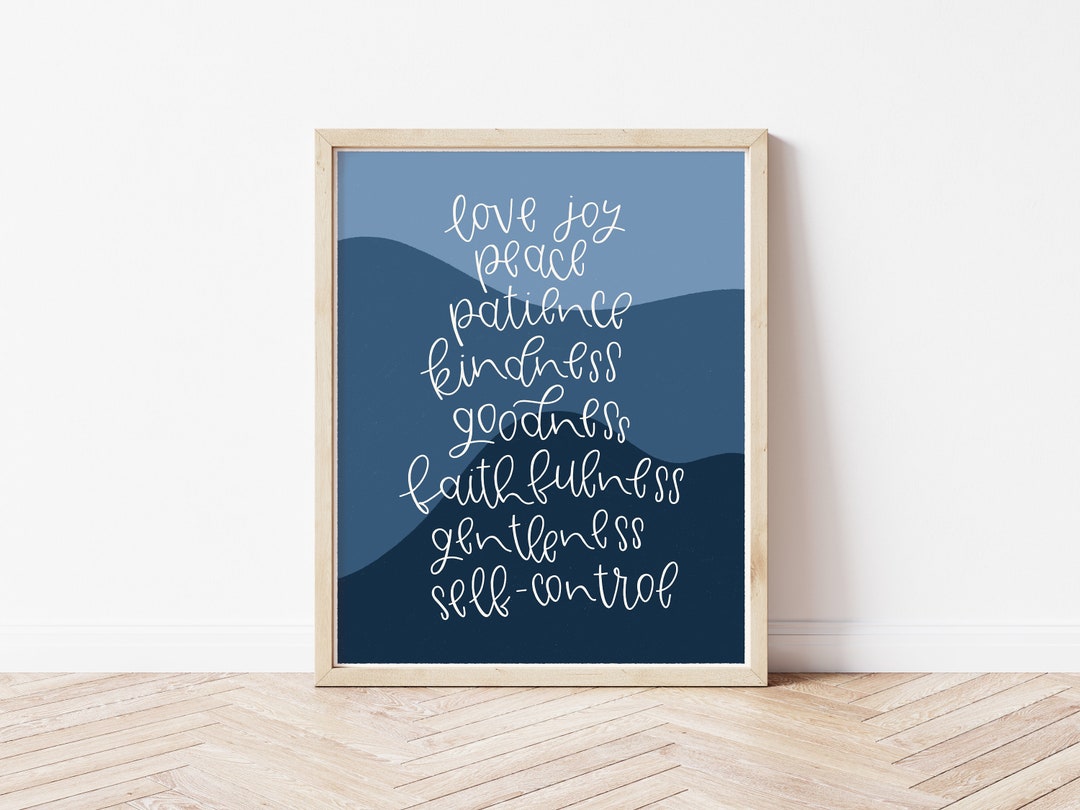Printable Christian Wall Art; Galatians 5:22; Fruit of the Spirit ...